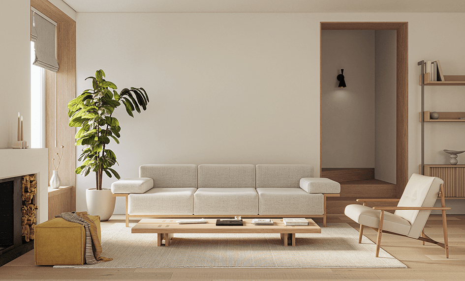 Mid-Century Modern 3-Seat Sofa